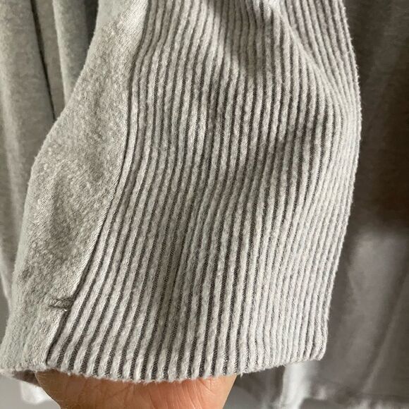 LOFT Open Front Cardigan Sweater || SZ M || Light Pale Blue - Picture 7 of 12